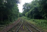 This overgrown railway is not abandoned. This is the view south at Ardlui where throughout the station a visit from the weedkiller train might just be due.<br><br>[Ewan Crawford 29/07/2016]