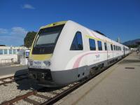 New Croatian Railways DMU at Split on 19 July.<br><br>[John Yellowlees 19/07/2016]