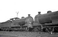 J26 0-6-0 no 65763 phtographed on Sunday 29 May 1960 stabled for the weekend in the yard of its home shed at Thornaby.<br><br>[K A Gray 29/05/1960]