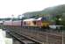 A northbound mail train gets underway on the afternoon of 17 September 2004, following a stop at Aviemore station. The locomotive is EWS 67008.<br><br>[John Furnevel 17/09/2004]