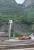 An impressive backdrop to the SBB loco depot at Biasca, at the southern end of the Gotthard pass, where three diesel shunters were stabled in the depot yard in June 2016. The final drop of the waterfall is actually two separate cascades that cross each other.<br><br>[Mark Bartlett 25/06/2016]