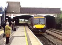 A nice view of the ironwork on the overbridge at Burton-upon-Trent on 16 July 2016 as class 170's head South (right) and North (left).<br><br>[Ken Strachan 16/07/2016]