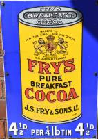 A period advert for Fry's Pure Breakfast Cocoa at Toddington station.<br><br>[Peter Todd 06/08/2016]