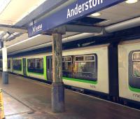 A green liveried 320 spotted at Anderston on Friday 5th August in the afternoon.<br>
<br><br>[Veronica Clibbery 05/08/2016]