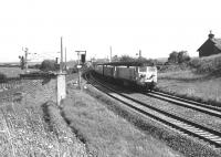 The 1205 Euston - Glasgow Central at Gretna Junction on Saturday 1 July 1972, double headed from Crewe by 407+422. The train is taking the ex-GSWR route via Dumfries due to electrification work on the WCML.<br><br>[Dougie Squance (Courtesy Bruce McCartney) 01/07/1972]