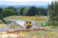 ScotRail 158712 northbound between Newwtongrange and Eskbank on 14 August 2016 about to clear Hardengreen Viaduct.<br><br>[John Furnevel 14/08/2016]