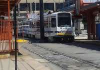 A Niagara Frontier Transportation Authority (NFTA) metro service in downtown Buffalo N.Y. on 13/08/2016.<br><br>[Brian Smith 13/08/2016]