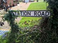 You might think that this sign indicated a disused station and line. Not quite - it has a passenger train every 4 hours on Sundays. Weekdays are much busier.<br><br>[Ken Strachan 07/08/2016]