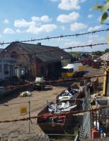 The goods shed at Possil, now within a scrapyard, still stands.<br><br>[John Yellowlees 16/08/2016]