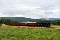 Ivatt Class 2 No.46512 on the gradient out of Broomhill with the morning<br>
train for Aviemore.<br><br>[John Gray 23/08/2016]