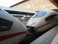 Up close and personal. A trio of ICEs at Munchen Hbf on 16 July.<br><br>[John Yellowlees 16/07/2016]