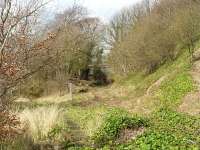 Braeside Junction with line to Crombie diverging to the left; line to Elbowend Junction diverging to the right with site of Braeside Halt under the bridge.<br><br>[Mark Poustie 10/04/2016]