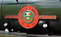 The nameplate of 35006 'Peninsular & Orient Line'.<br><br>[Peter Todd 06/08/2016]