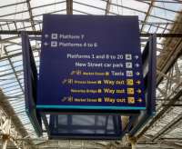 10 years ago Waverley got extra platforms and the chance was taken to rationalise the numbering. The numbers 5 and 6 however weren't used presumably to future-proof the numbering to allow for the 'half' platforms between 4 and 7 to be extended and come into passenger use. Although I pass through the station regularly this is the first time I've noticed that 6 and (implicity) 5 are signposted already, though on the ground nothing has changed and I can't see that extra capacity at the east end is needed. Can anybody help with this one?<br><br>[David Panton 20/07/2016]