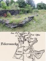 Photograph of an old engine house at the Toberonochy Slate Quarry on the Isle of Luing in July 2016. This is at the western end of the more southerly of the two tramways shown on the extract from an 1898 map. The now flooded quarry is behind the camera and the tramway route runs past the engine house and can be followed the short distance back to the old harbour. <br><br>[Mark Bartlett 24/07/2016]