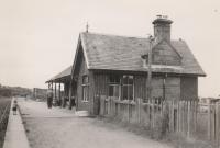 Hopeman, looking west to Burghead in 1951.<br><br>[Alec Unsworth (Courtesy Chris Unsworth) //1951]