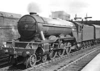 LNER 2502 <I>Hyperion</I> stands at Dundee Tay Bridge station with a train in the 1930s. The locomotive had been delivered new to Haymarket from Doncaster Works in the summer of 1934 carrying the name of the winner of the previous years Derby. As A3 Pacific 60037, <I>Hyperion</I> was eventually withdrawn from St Margarets shed in December 1963. <br><br>[Dougie Squance (Courtesy Bruce McCartney) //]