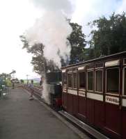 The modern day L&B may be short, but it has a wonderful atmosphere. View looks North West towards the coast. The engine is Axe [see image 56413]<br><br>[Ken Strachan 28/08/2016]