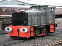 Standing in the yard at Bo'ness on 24 January 2005 is Ruston & Hornsby 4wDE P6687 (312894/1951). The locomotive was previously part of the fleet based at the Renfrew works of Babcock & Wilcox, from whom it was acquired in 1981.   <br><br>[John Furnevel 24/01/2005]