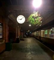 Looking North along platform 1 at Loughborough on 10 September 2016. The Diesel Gala crowds had gone home and the staff were closing up.<br><br>[Ken Strachan 10/09/2016]