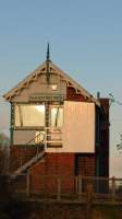 Sleaford West signal box.<br><br>[Ian Dinmore 03/01/2004]