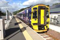 ScotRail 158728 stabled in platform 2 at Tweedbank on 29 September 2016.<br><br>[Bruce McCartney 29/09/2016]