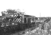 Demolition and recovery work taking place at Kelso in September 1969. Nearest the camera is D2720 [see image 47677]. <br><br>[Dougie Squance (Courtesy Bruce McCartney) 20/09/1969]