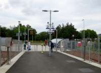 Tweedbank, end of the line. Next stop Melrose which would have been a better choice for the (temporary) terminus.<br><br>[Colin Miller 28/06/2016]