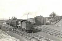 A train for Dalmellington passing Hollybush on 28 March 1959 behind 2P 4-4-0 40574. <br><br>[G H Robin collection by courtesy of the Mitchell Library, Glasgow 28/03/1959]