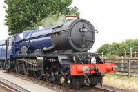 The Didcot Rly. Centre had an open day today (27 July), the stars being 6023 King Edward 11 and a Barclay 0-4-0ST. Talk about little and large! This view is of 6023 KE2.<br><br>[Peter Todd 27/07/2016]