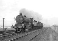 K2 Mogul 61772 <I>Loch Lochy</I> passing Cardonald Junction on 9 June 1959 with a westbound freight. (The plate on the left lamp bracket reads N279) [Ref query 5426] <br><br>[G H Robin collection by courtesy of the Mitchell Library, Glasgow 09/06/1959]