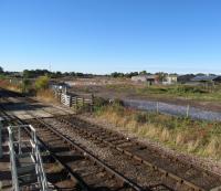 Preparation work the for realignment of Forres Station continues apace, with the ground now cleared of vegetation.  Completion date is due for next October/November with a final possession of several days to complete it.  Thereafter Forres 'box will close with the loss of two full time roles.<br><br>[Clive Meredith 10/10/2016]