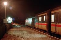 A northbound 125 in light snow at Pitlochry on the last day of 1994.<br><br>[Ewan Crawford 31/12/1994]