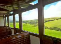 Narrow gauge steam traction, varnished wooden seats, and glorious views. Three steps to heaven! [see image 31779]<br><br>[Ken Strachan 28/08/2016]