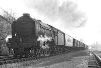 A3 Pacific 60097 <I>Humorist</I> photographed at Kilnknowe Junction in July 1963 with a down parcels train.<br><br>[Dougie Squance (Courtesy Bruce McCartney) /07/1963]