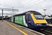 First Great Western HST 125 43148 eastbound. Decorated with 