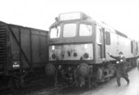 <I>'They'd no haddock left so I got you cod...'  </I> Scene at Stranraer Harbour on 27 May 1967.  D7612+D7614 had brought train 1X56 <i>BR Grand Scottish Tour no 2</i> from Ayr. [See image 23416] <br><br>[Dougie Squance (Courtesy Bruce McCartney) 27/05/1967]