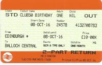 Despite its being the only station in town for 30 years, and never having been known as Balloch Central in its current location, the National Ticketing system insists Balloch is Balloch Central. Even its code of BHC reflects this. How strange. Incidentally I of course lied about my age to get into Club 50.<br><br>[David Panton 08/10/2016]