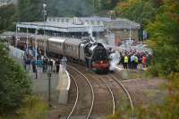 45407 attracting the crowds at Dunfermline Town.<br><br>[Bill Roberton 09/10/2016]