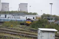 DB Schenker 66230 in the bushes at 1138 hours.<br><br>[Peter Todd 07/10/2016]