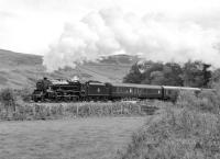 SRPS rail tour from Tweedbank on 9th October 2016 seen just north of Bowshank Tunnel behind Black 5 45407. [Ref query 17]<br>
<br><br>[Bill Jamieson 09/10/2016]