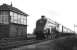 A4 60019 <I>Bittern</I> heading north past Reston Junction signal box on 4 November 1967 with an RCTS  (West Riding Branch) special from Leeds City to Edinburgh. <br><br>[Dougie Squance (Courtesy Bruce McCartney) 04/11/1967]