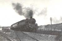 BR Standard tank 80029 passing Kirkton on 16 July 1955 with a train for Aberdeen.<br><br>[G H Robin collection by courtesy of the Mitchell Library, Glasgow 16/07/1955]