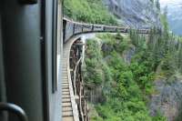 This wooden bridge is on the bypass built when the Dead Horse Gulch Bridge was taken out of use.<br><br>[Deon Webber 05/06/2016]