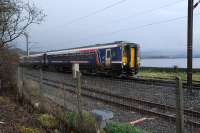 A Sprinter is about to take to the West Highland at Craigendoran. Just off the the left is a memorial to Henry Bell and the Comet. But you can't see it. Sorry about that.<br><br>[Ewan Crawford 18/11/2016]