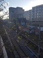 Now bypassed by the underground station of the Tyne & Wear Metro, the old surface route through Jesmond is retained for empty stock movements. The station building is a pub 'The Carriage', and the signalbox is an Indian restaurant with an old carriage placed between them.<br><br>[John Yellowlees 19/11/2016]