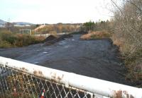 View north west from Whitehill Road bridge towards Newcraighall station on 27 November 2016, with work underway presumably in connection with the proposed EGIP electric train depot (?).<br><br>[John Furnevel 27/11/2016]