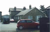 Scotsgap station in 2002 in a view looking to Morpeth.<br><br>[Mike Shannon /05/2002]