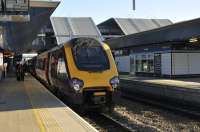 Voyager 220-008 being readied for a trip up to Manchester, ex- Southampton Central.<br><br>[Peter Todd 28/11/2016]