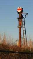 A dolly signal on a post found at Sleaford West.<br><br>[Ian Dinmore //]